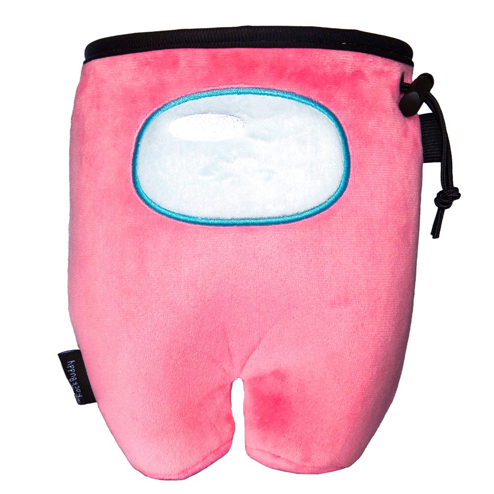 Rockbuddy Chalk Bag for Rock Climbing - Bouldering Chalk Bucket with Quick-Clip Belt, Zipper Pocket and Brush Holder (Crewmate)