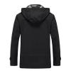 QWENTMTNTY Mens Single Breasted Trench Coat Cotton Military Full Zip Quilted Lined Pea Coat Jacket Contrast Camo Windbreaker view 3