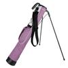 Orlimar Pitch n Putt Lightweight Sunday Golf Bag with Stand, Ultra-Light Carry Design, Two-Way Divider Top, Shoulder Strap, Compact Carry Golf Bag for Men & Women, Plaid Poly Lilac Purple view 1