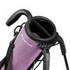 Orlimar Pitch n Putt Lightweight Sunday Golf Bag with Stand, Ultra-Light Carry Design, Two-Way Divider Top, Shoulder Strap, Compact Carry Golf Bag for Men & Women, Plaid Poly Lilac Purple view 2
