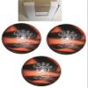 BuyBocceBalls - EPCO Duckpin Bowling Balls - (5 inch- 3lbs. 12oz.) - Pack of 3 - Cobra Pro Rubber - Orange & Black - Made in USA view 1