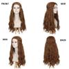 M MISS U HAIR Women Long Wavy Brown Wigs with Braid Princess Renaissance Hippie Cosplay Party Wig view 2