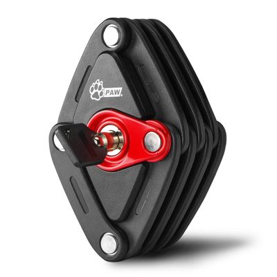 Folding Bike Lock with 2 Keys - Anti Theft Strong Security Bicycle Locks, Anti Drill & Pick Cylinder - Foldable Bike Lock with Mounting Bracket (2.8 ft/1.4lb)