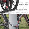 Folding Bike Lock with 2 Keys - Anti Theft Strong Security Bicycle Locks, Anti Drill & Pick Cylinder - Foldable Bike Lock with Mounting Bracket (2.8 ft/1.4lb) view 4