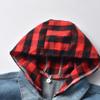 Baby Jean Jacket Infant Newborn Denim Jacket Coat Cowboy Outwear Ripped Toddler Lumberjack Buffalo Plaid 1st Christmas Outfit Photoshoot Kids Girls Boys Fall Outfits Winter Hoodie Clothes Red 2-3T view 4