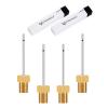 ETENWOLF 12 Pack Brass Ball Pump Needles with Storage Case, No Break Heavy Duty Air Pump Needles for Balls, Stainless Steel Body