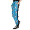 Funny Swimming Ring Shark Men's Printed Fleece Sweatpants Novelty Joggers Pants Trousers with Pockets White view 2