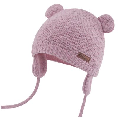 Duoyeree Kids Baby Hat Soft Warm Cable Knit Beanie Toddler Girl Fall Winter Hats(Skin Pink,12-18 Months)