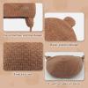 Duoyeree Kids Baby Hat Soft Warm Cable Knit Beanie Toddler Girl Fall Winter Hats(Net-Brown,6-12 Months) view 3
