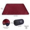 REDCAMP Large Camping Blanket with Sherpa Lining, Cold Weather Warm Outdoor Blanket Windproof for Camping Stadium, Machine Washable 59"x 79" Red view 2