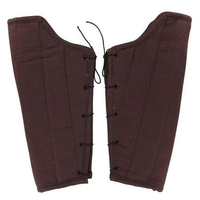 Nautical-Mart Medieval Padded Cloth Bracers (Brown)