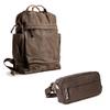 Gootium Canvas Backpack x Crossbody Pack - Casual Vintage Style Cloth Daypack Combo view 1