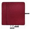 REDCAMP Large Warm Blanket with Sherpa Lining, Cold Weather Outdoor Blanket Windproof for Camping Stadium, Machine Washable 79"x 79" Red view 4
