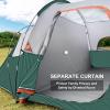 HIKERGARDEN 10 Person Camping Tent - Portable Large Family Tent for Camp, Windproof Fabric Dome Tent Outdoor for Hiking, Backpacking, Traveling - 14'x11'x74in(H) view 3
