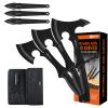 ANTARCTICA Throwing Axe Knife Set 11 inch Full Tang Stainless Steel Throwing Tomahawk Axe and 8 inch Stainless Steel Well-Balanced Throwing Knife for Recreation and Competition(3 Packs) view 1