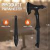 ANTARCTICA Throwing Axe Knife Set 11 inch Full Tang Stainless Steel Throwing Tomahawk Axe and 8 inch Stainless Steel Well-Balanced Throwing Knife for Recreation and Competition(3 Packs) view 3