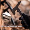 ANTARCTICA Throwing Axe Knife Set 11 inch Full Tang Stainless Steel Throwing Tomahawk Axe and 8 inch Stainless Steel Well-Balanced Throwing Knife for Recreation and Competition(3 Packs) view 4