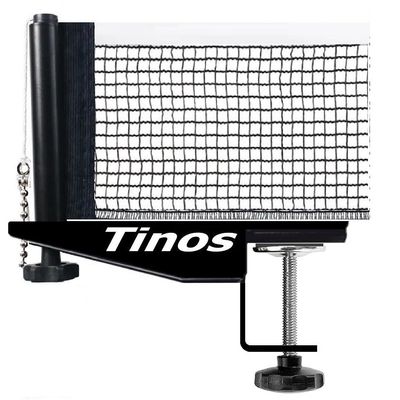 Tinos Professional Table Tennis Net fits 1.8" Maximum Table Thickness | Screw Clamp Ping Pong net & Post Set | Height and Tension adjustments