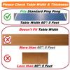 Tinos Professional Table Tennis Net fits 1.8" Maximum Table Thickness | Screw Clamp Ping Pong net & Post Set | Height and Tension adjustments view 3