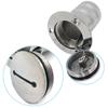 SHENGHUISS Boat Deck Fuel/Gas/Water/Waste Fill/Filler Tank Key Marine 316 Stainless Steel Deck Filler Marine Hardware for Yacht Caravan (A-1-1/2 inch Fuel Straight) view 2