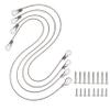 14 inch Heavy Duty Stainless Steel Cooler Lid Strap Replacement Plastic Lid Strap for Igloo Coolers and Coleman Coolers Replacement Parts,Cooler Lid Strap Replacement kit (4) view 1