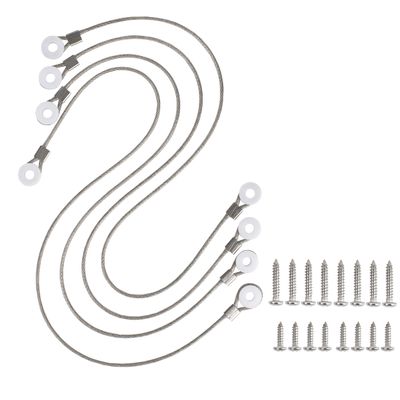 16 inch Heavy Duty Stainless Steel Cooler Lid Strap Replacement Plastic Lid Strap for Igloo Coolers and Coleman Coolers Replacement Parts,Cooler Lid Strap Replacement kit (4)