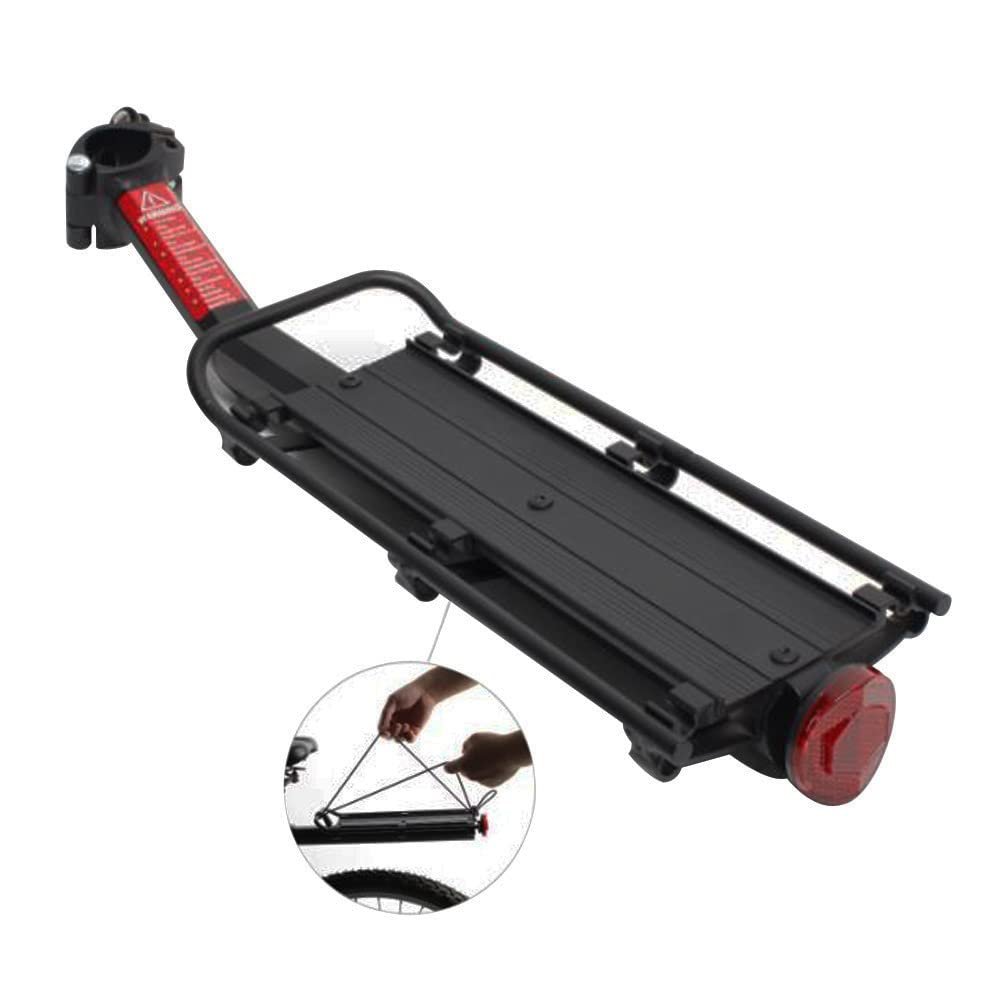 Bicycle Rack Bike Luggage Rack, Load Capacity, Bike Rear Carrier, Easy to Install Bike Cargo Rack BLC