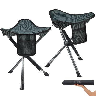 FUNDANGO 2 Pack Tripod Folding Chair Portable Camping Tripod Stool Backpacking Camp Stool Lightweight Hunting Stools Chair Seat Footstool for Fishing Travel with Carry Bag