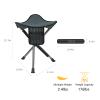 FUNDANGO 2 Pack Tripod Folding Chair Portable Camping Tripod Stool Backpacking Camp Stool Lightweight Hunting Stools Chair Seat Footstool for Fishing Travel with Carry Bag view 2
