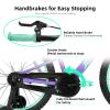 JOYSTAR 20 Inch Girls Bike with Training Wheels for 5-9 Years Old Children 20" Girls Mountain Bikes for Kids Early Rider Kids' Bicycles Purple view 4