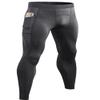 SPVISE Men's Compression Pants Leggings Tights with Pockets Cool Dry Sports Baselayer Athletic Tights for Basketball Running Grey view 1