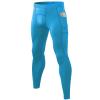 SPVISE Blue Workout Leggings with Pockets Mens Compression Pants Cool Dry Running Gym Tights for Football Riding Basketball view 1