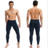 Men's Compression Pants Leggings Tights with Pockets Cool Dry Sports Baselayer Athletic Tights for Basketball Running Navy view 2