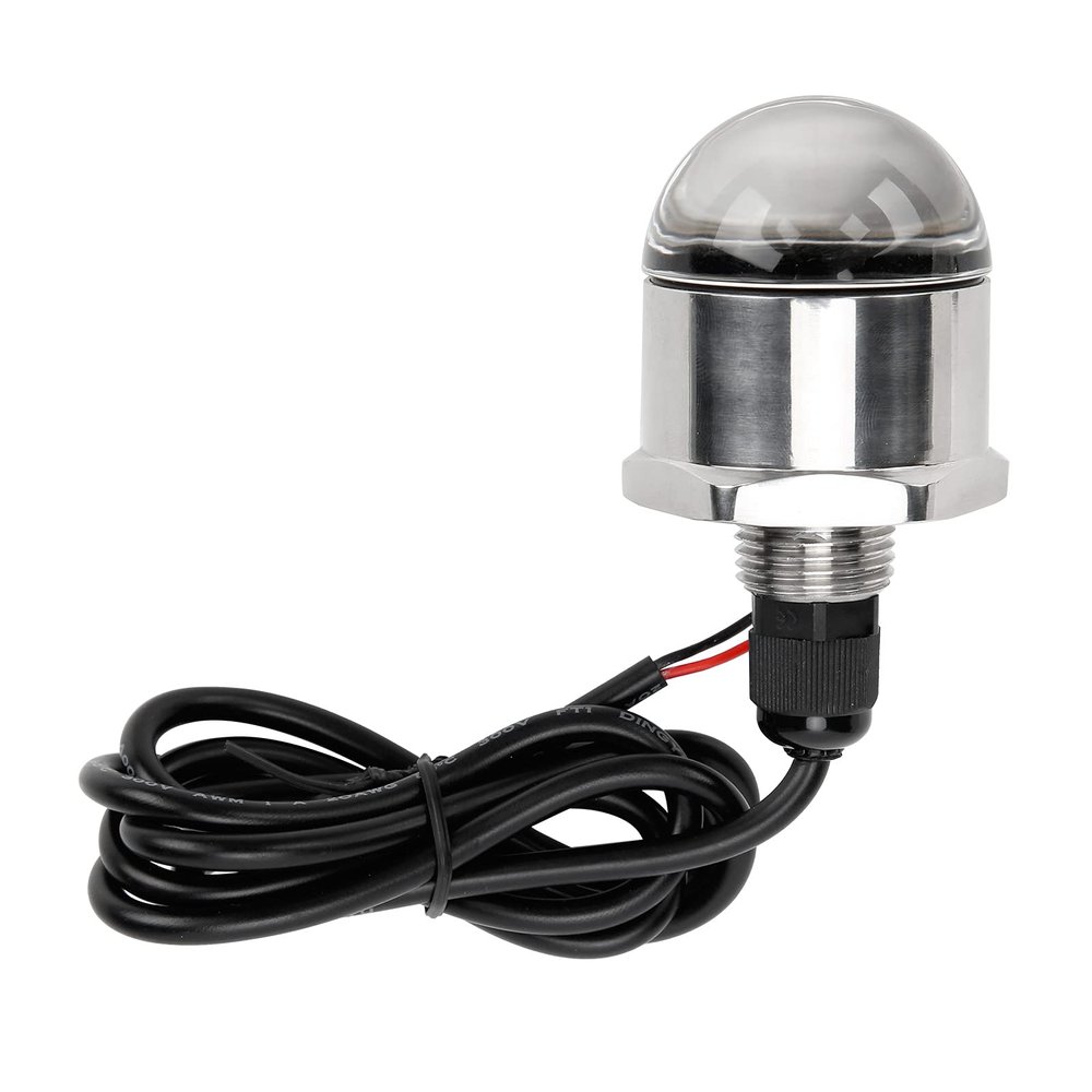 Aramox 12V Blue 9LED Marine Lights for Boat Underwater, Drain Plug Light 1200lm 1/2in NPT Thread Underwater Lamp Wake Underwater Light for Marine Boat Yacht