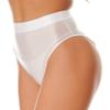 Loloda Women's Bikini Bottoms High Waisted Booty Shorts Hot Pants Bathing Suit Swimwear White Large view 2