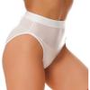 Loloda Women's Bikini Bottoms High Waisted Booty Shorts Hot Pants Bathing Suit Swimwear White Large view 3