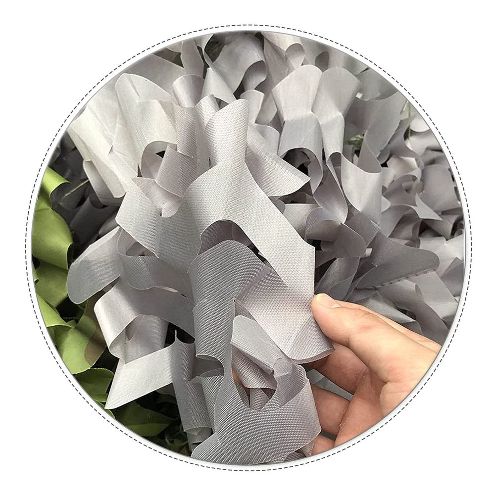 Jolan Camo Netting Gray, Shade Net, Hunting Camouflage Net 23m 33m 34m 35m 36m 44m 46m 55m, Sunscreen Camouflage Netting, Light and Durable, Military Decoration Net,Grey-3x3m(9.8 * 9.8ft)