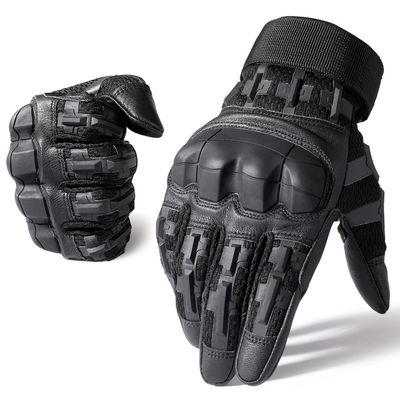 WTACTFUL Touch Screen Motorcycle Tactical Gloves for Men Airsoft Paintball Gear MTB Bike Cycling Cross-Country Motorbike ATV Hunting Hiking Riding Driving Work Outdoor Full Finger Gloves M Black