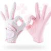 CINGHI LUSSO Children's Golf Gloves, Leather Elastic Fabric Golf Gloves for Boys and Girls, Soft, Breathable and Wear-resistant, A Pair of Left and Right Golf Gloves - S/M/L view 3
