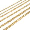 INFINIQUE CREATIONS 18K Gold Plated Stainless Steel Figaro Chain Bracelet Necklace 7-38" 3-12mm (16, 6mm, Gold) view 1