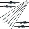 29/30/31Inch Carbon Arrow Archery Spine 500 4" Natural Turkey Feathers Competition Practice Target Shooting Hunting Suitable for Recurve Long Traditional Bow and Compound Bow 6Pcs (29 Inch) view 1