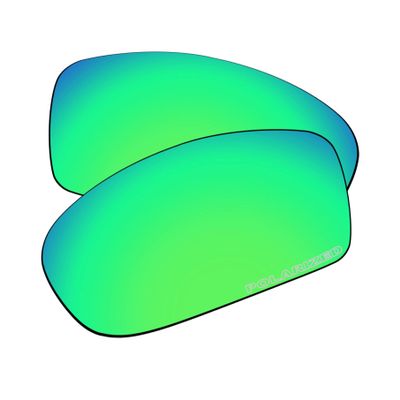 EZReplace Lenses Replacement for Oakley Fives Squared Sunglasses (Polarized Lenses) - Fits Oakley Fives Squared Frame (Updated Polycarbonate Spring Green)