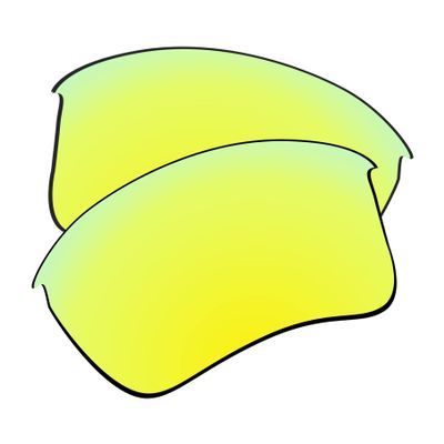 EZReplace Lenses Replacement for Oakley Flak Jacket XLJ Sunglasses (Non-Polarized Lenses) - Fits Oakley Flak Jacket XLJ Frame (Golden Yellow)