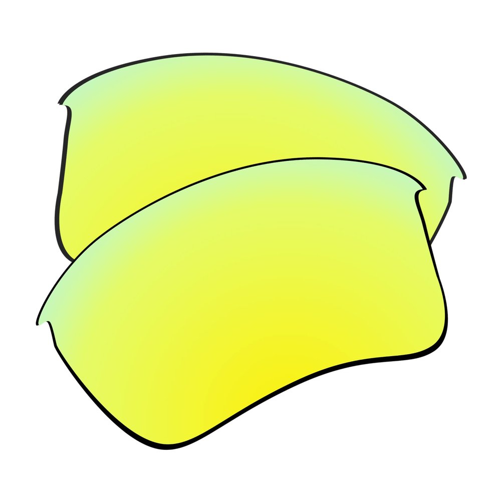 EZReplace Lenses Replacement for Oakley Flak Jacket XLJ Sunglasses (Non-Polarized Lenses) - Fits Oakley Flak Jacket XLJ Frame (Golden Yellow)