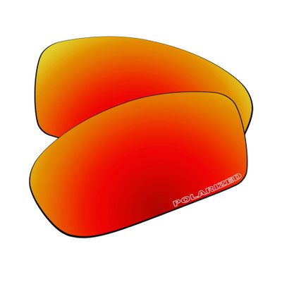 EZReplace Lenses Replacement for Oakley Fives Squared Sunglasses (Polarized Lenses) - Fits Oakley Fives Squared Frame (Updated Polycarbonate Fire Red)