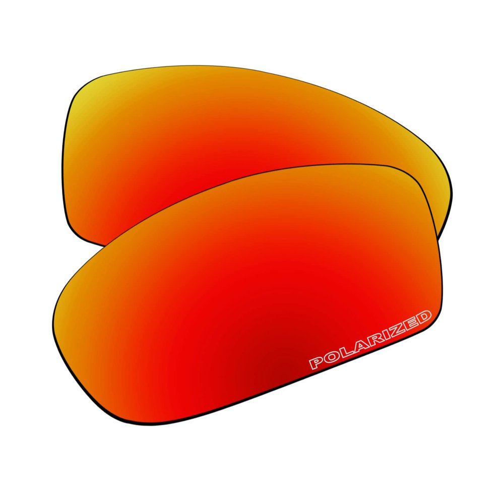 EZReplace Lenses Replacement for Oakley Fives Squared Sunglasses (Polarized Lenses) - Fits Oakley Fives Squared Frame (Updated Polycarbonate Fire Red)