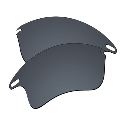 EZReplace Lenses Replacement for Oakley Fast Jacket XL OO9156 Sunglasses (Polarized Lenses) - Fits Oakley Fast Jacket XL Frame (Mirror Black)