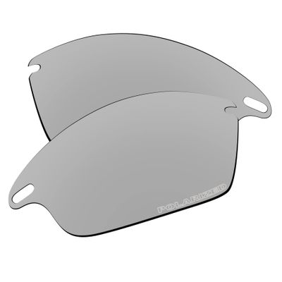 EZReplace Lenses Replacement for Oakley Fast Jacket XL OO9156 Sunglasses (Polarized Lenses) - Fits Oakley Fast Jacket XL Frame (Updated Polycarbonate Metal Silver)