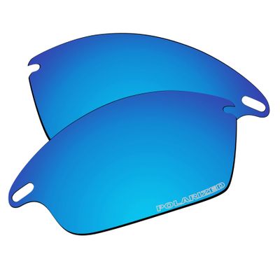EZReplace Lenses Replacement for Oakley Fast Jacket OO9097 Sunglasses (Polarized Lenses) - Fits Oakley Fast Jacket Frame (Updated Polycarbonate Ice Blue)