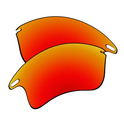 EZReplace Lenses Replacement for Oakley Fast Jacket XL OO9156 Sunglasses (Non-Polarized Lenses) - Fits Oakley Fast Jacket XL Frame (Fire Red)